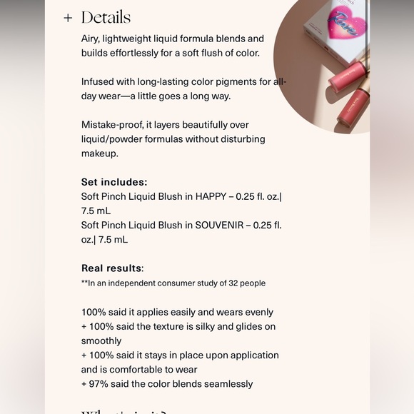 NWT Rare Beauty Limited Edition Rare Soft Pinch Liquid Blush Duo - Picture 4 of 12